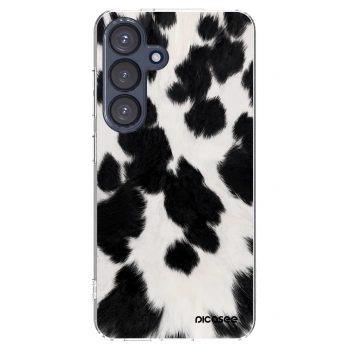 Picasee silikonowe przeźroczyste etui na Samsung Galaxy S25 5G - Black Moo