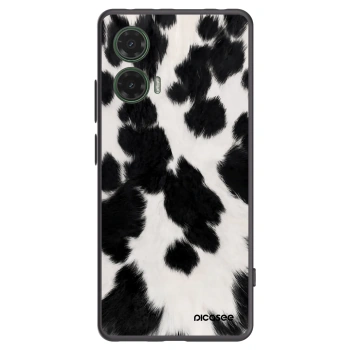 Picasee silikonowe czarne etui na Motorola Moto G35 5G - Black Moo