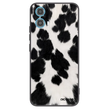 Picasee silikonowe czarne etui na Motorola Moto G34 5G - Black Moo