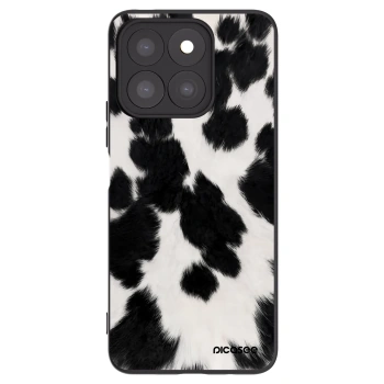 Picasee silikonowe czarne etui na Honor X8c - Black Moo