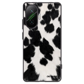 Picasee silikonowe czarne etui na Xiaomi Poco F7 5G - Black Moo