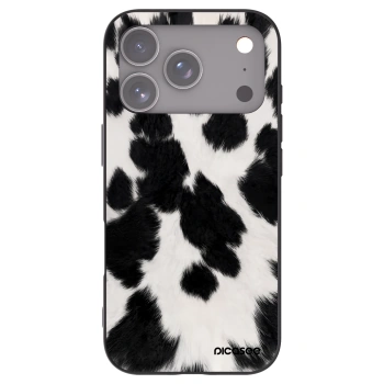 Picasee silikonowe czarne etui na Apple iPhone 17 Pro - Black Moo