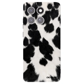 Picasee silikonowe czarne etui na Motorola Edge 60 Pro - Black Moo