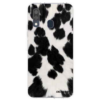 Picasee silikonowe przeźroczyste etui na Samsung Galaxy A40 A405F - Black Moo