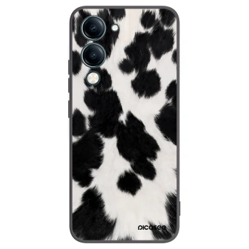 Picasee silikonowe czarne etui na Vivo Y29s 5G - Black Moo