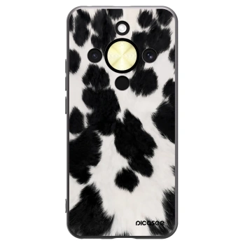 Picasee silikonowe czarne etui na Honor Magic8 Lite 5G - Black Moo