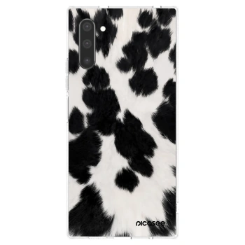Picasee silikonowe przeźroczyste etui na Samsung Galaxy Note 10 N970F - Black Moo