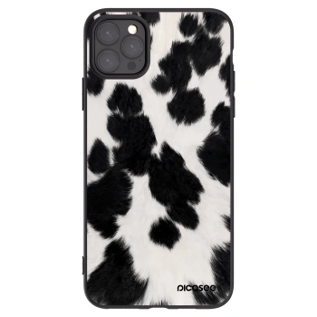 Picasee silikonowe czarne etui na Apple iPhone 11 Pro Max - Black Moo