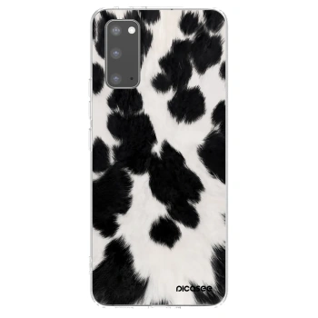 Picasee silikonowe przeźroczyste etui na Samsung Galaxy S20 G980F - Black Moo