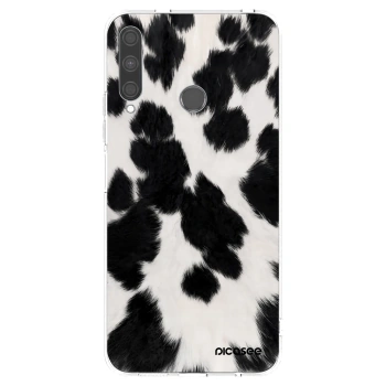 Picasee silikonowe przeźroczyste etui na Huawei P40 Lite E - Black Moo
