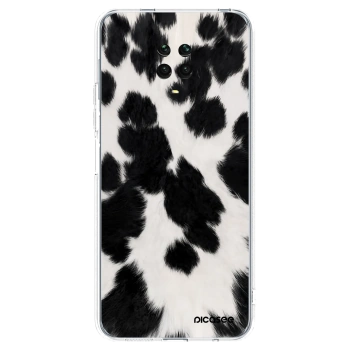 Picasee silikonowe przeźroczyste etui na Xiaomi Redmi Note 9 Pro - Black Moo