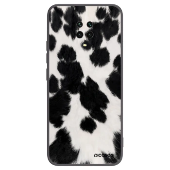 Picasee silikonowe czarne etui na Xiaomi Redmi Note 9 Pro - Black Moo