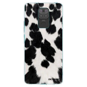 Picasee silikonowe czarne etui na Xiaomi Redmi Note 9 - Black Moo