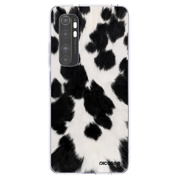 Picasee silikonowe przeźroczyste etui na Xiaomi Mi Note 10 Lite - Black Moo