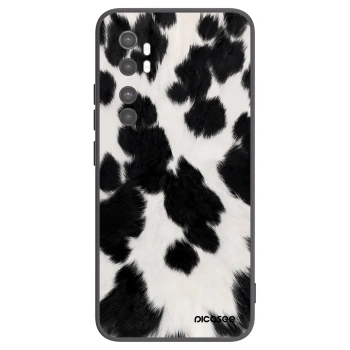 Picasee silikonowe czarne etui na Xiaomi Mi Note 10 Lite - Black Moo