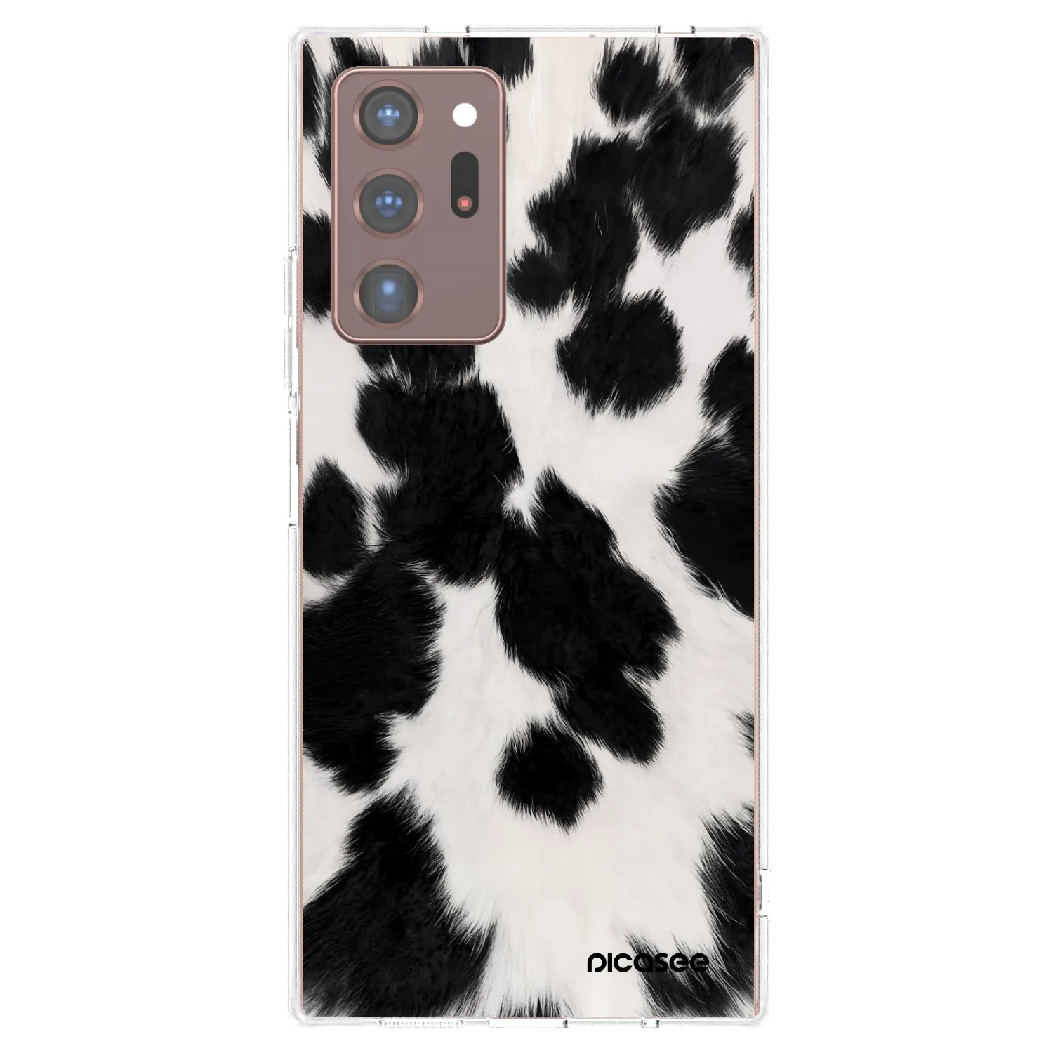 Picasee silikonowe przeźroczyste etui na Samsung Galaxy Note 20 Ultra - Black Moo