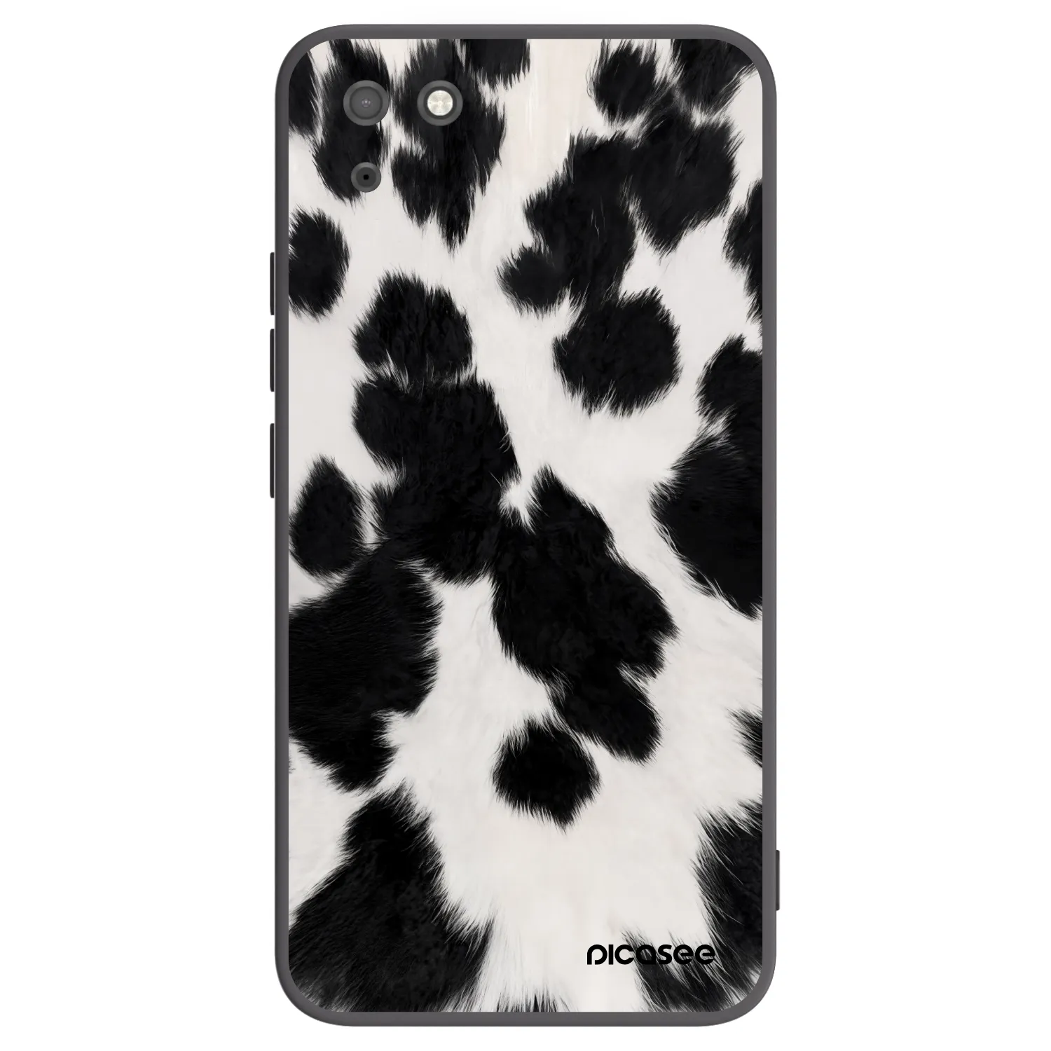 Picasee silikonowe czarne etui na Huawei Y5P - Black Moo