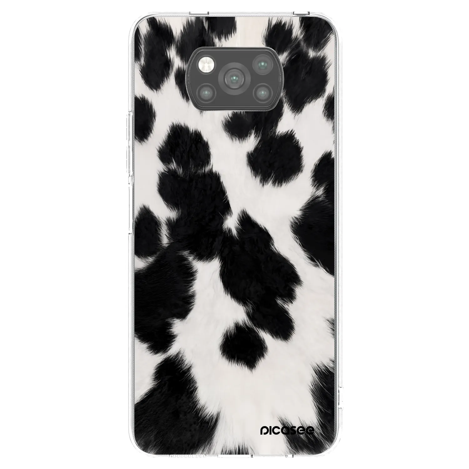 Picasee silikonowe czarne etui na Xiaomi Poco X3 - Black Moo