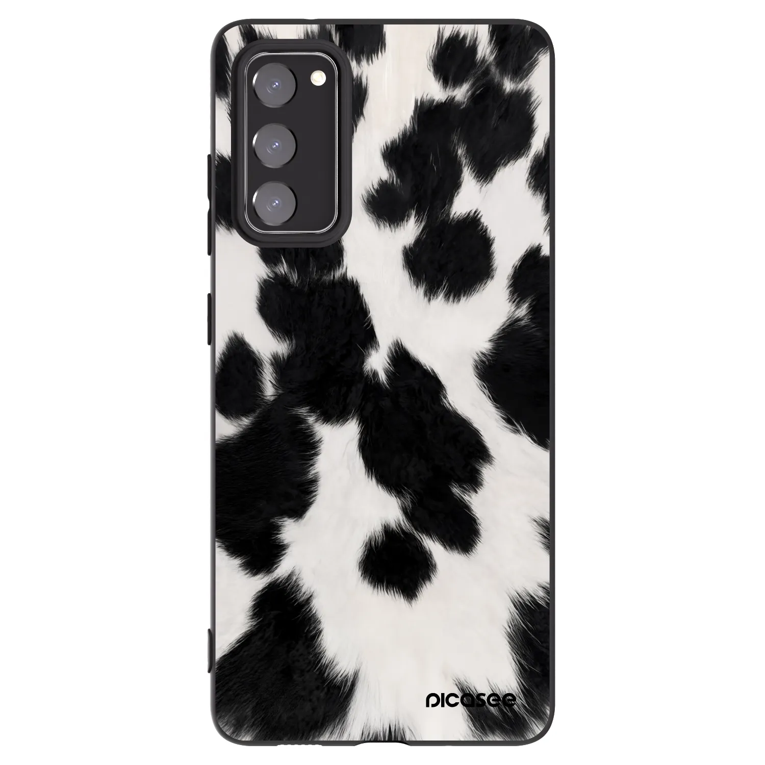 Picasee silikonowe czarne etui na Samsung Galaxy S20 FE - Black Moo