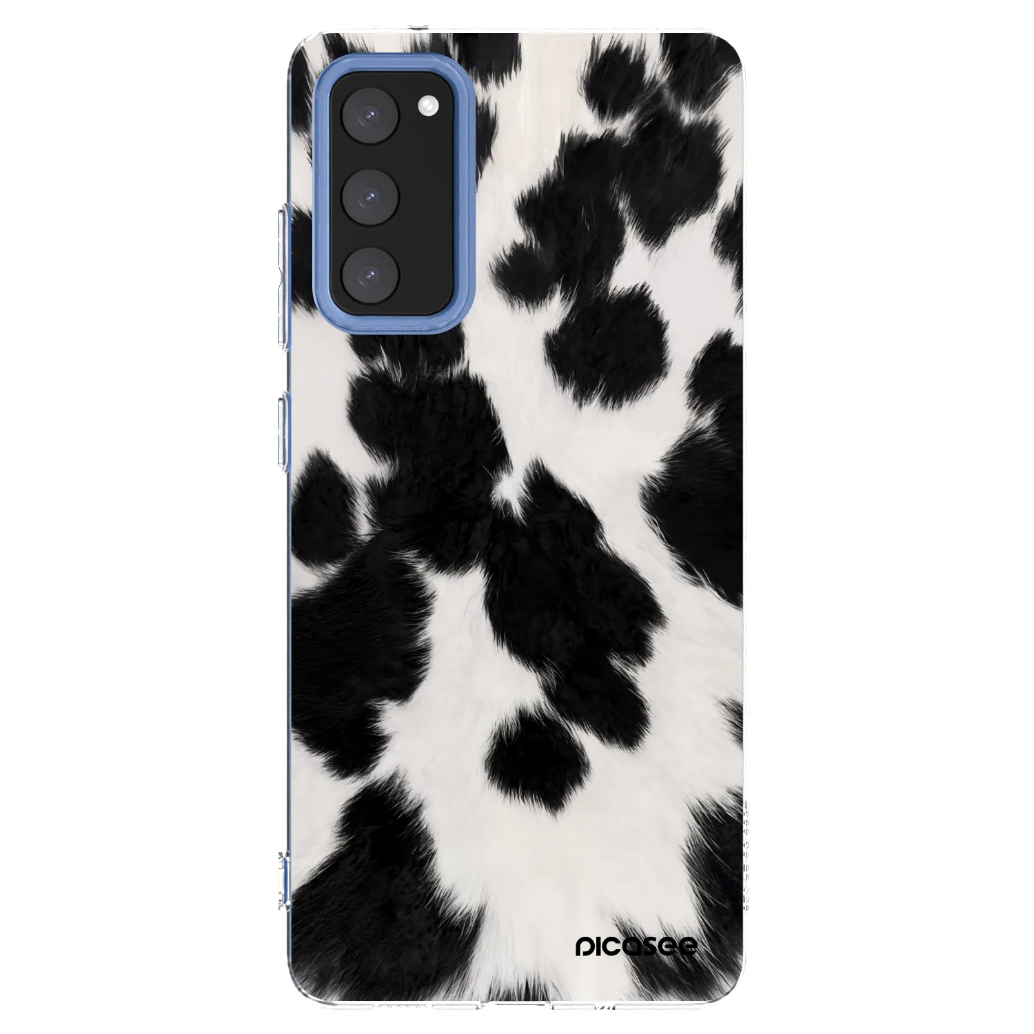 Picasee silikonowe przeźroczyste etui na Samsung Galaxy S20 FE - Black Moo
