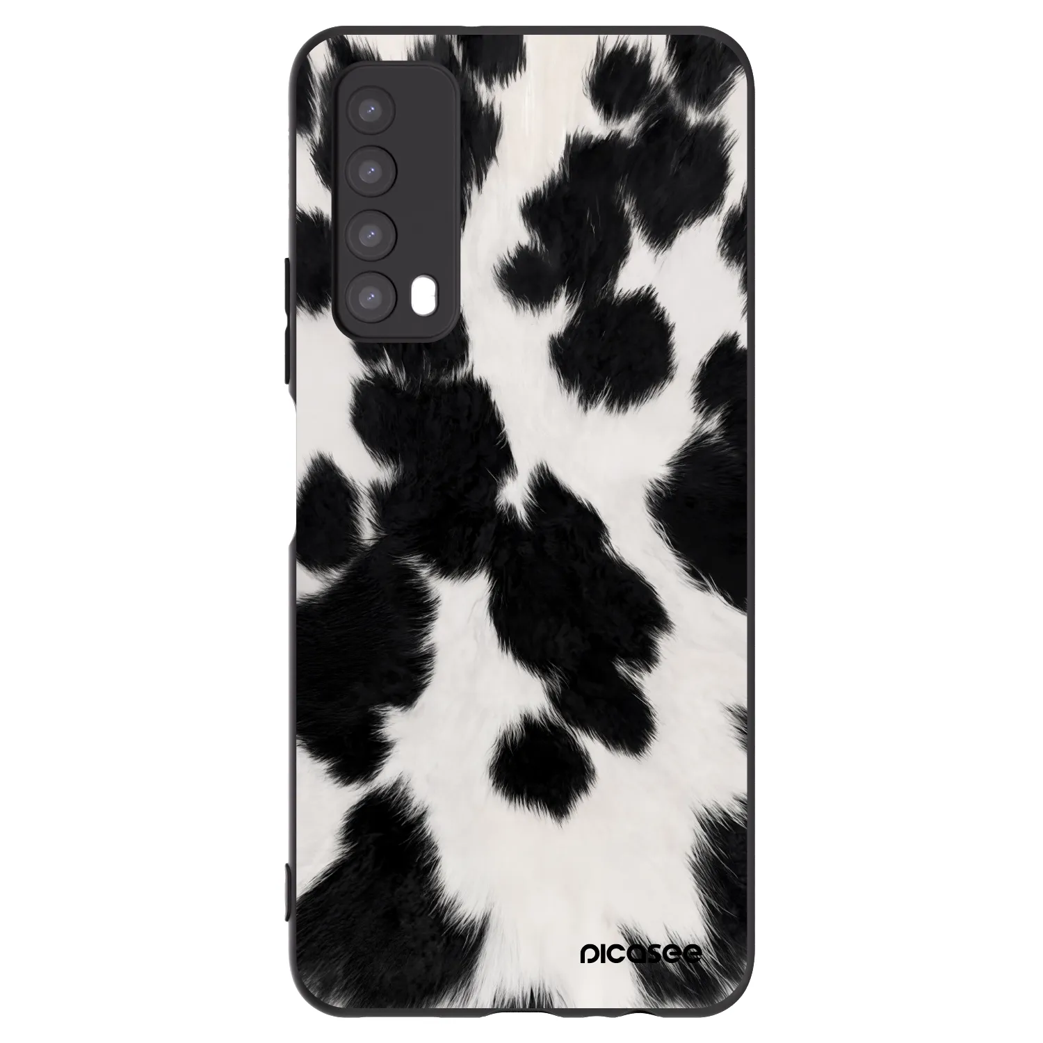Picasee silikonowe czarne etui na Huawei P Smart 2021 - Black Moo