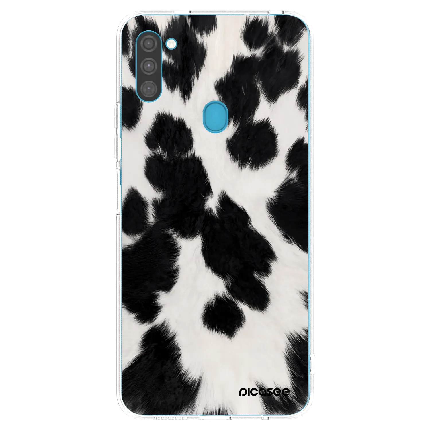 Picasee silikonowe przeźroczyste etui na Samsung Galaxy M11 - Black Moo