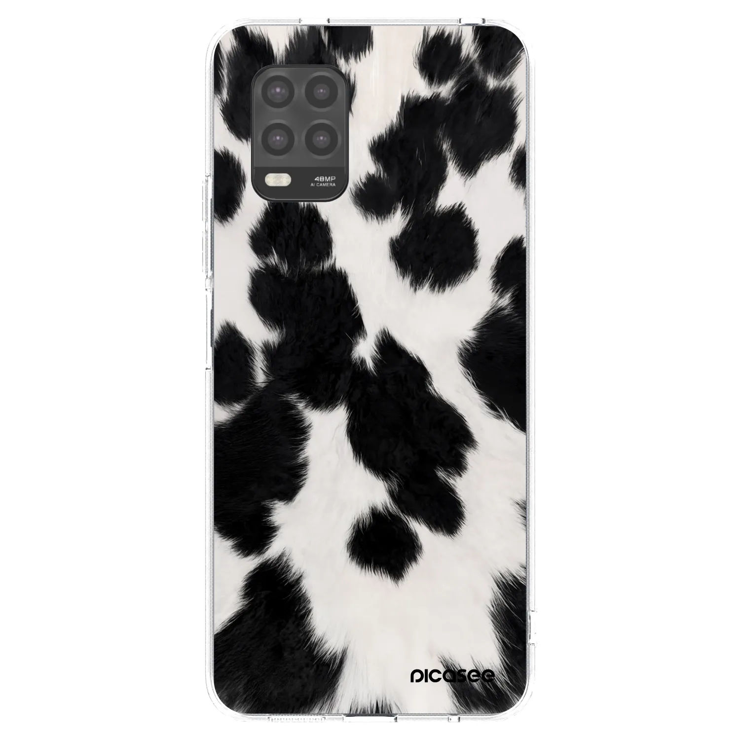Picasee silikonowe przeźroczyste etui na Xiaomi Mi 10 Lite - Black Moo