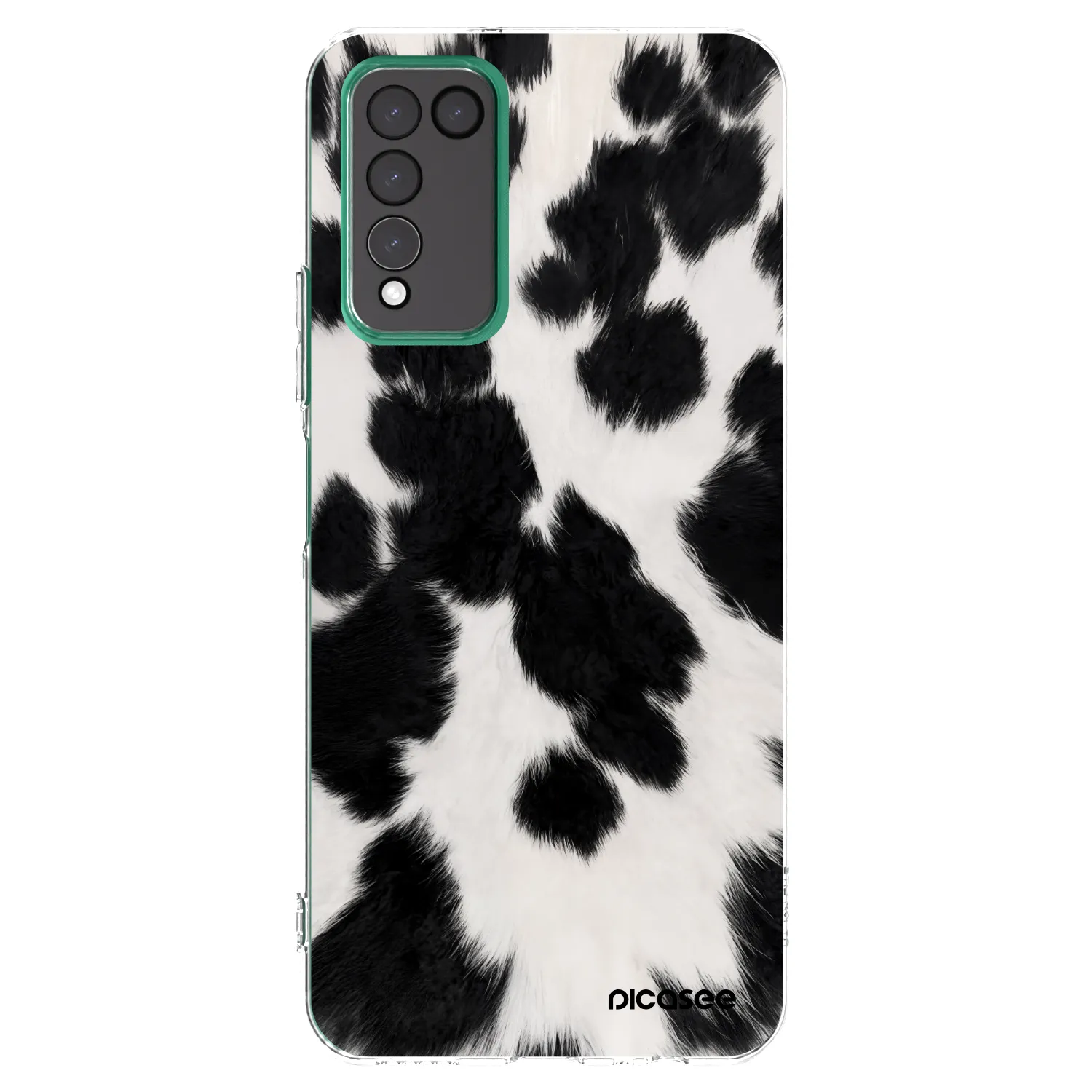 Picasee silikonowe przeźroczyste etui na Honor 10X Lite - Black Moo