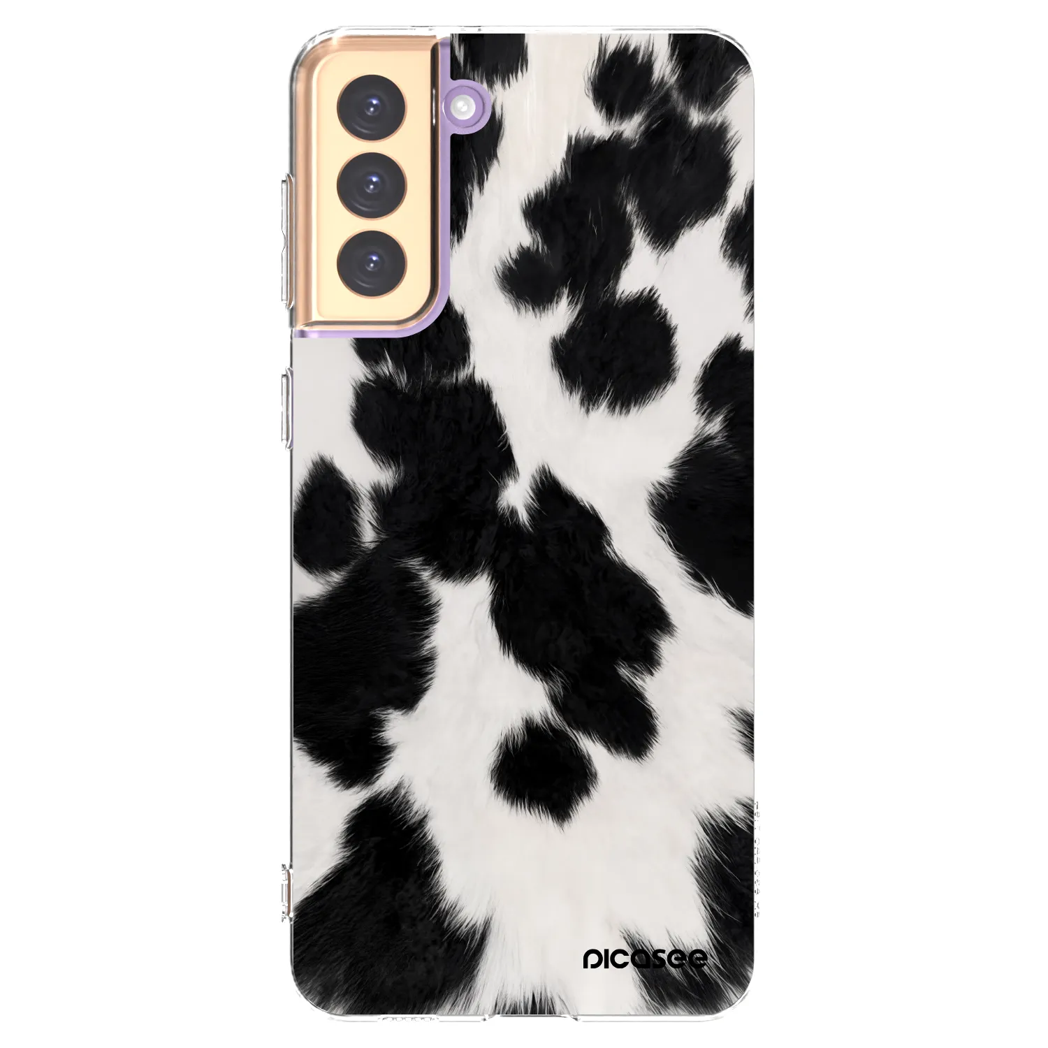 Picasee silikonowe przeźroczyste etui na Samsung Galaxy S21+ 5G G996F - Black Moo