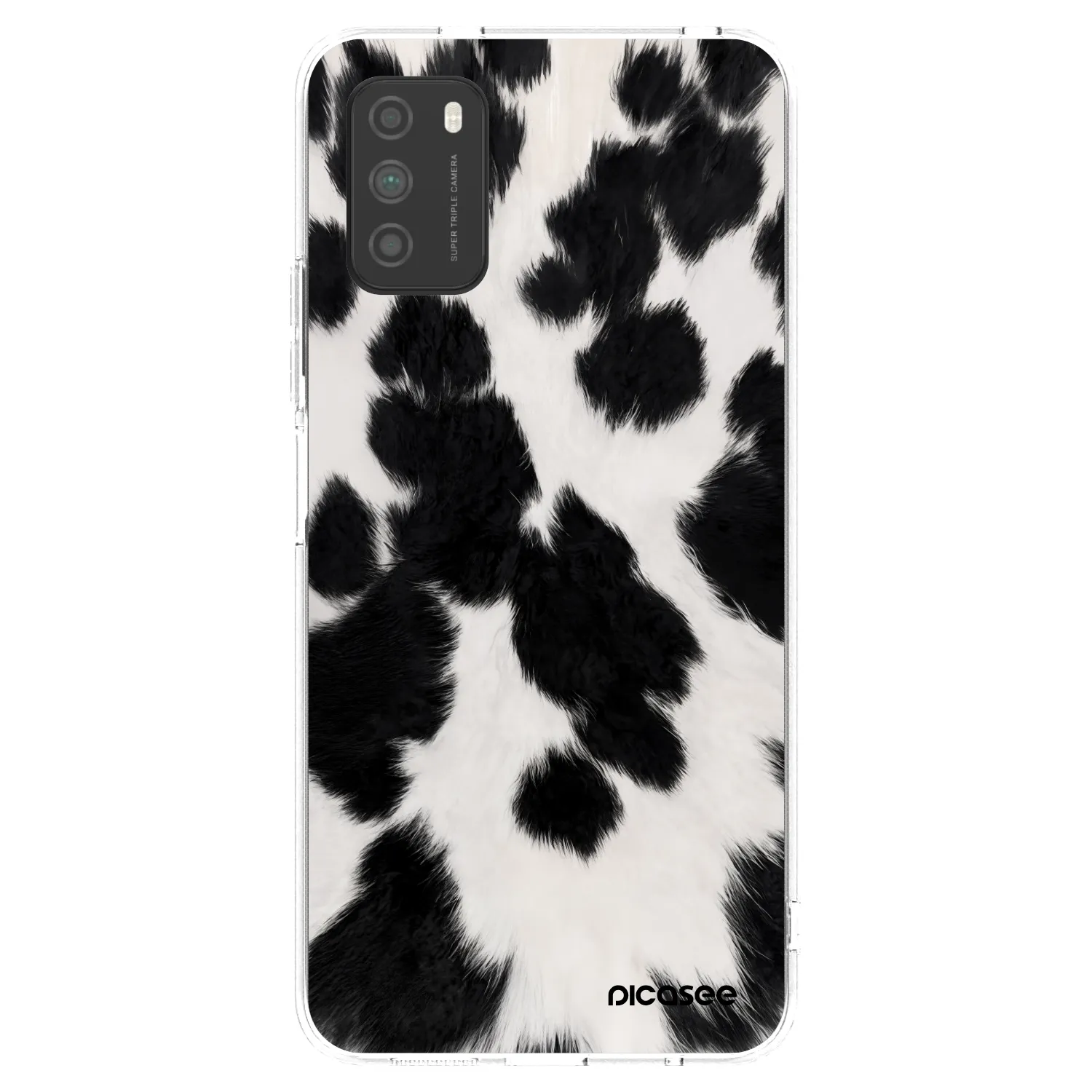 Picasee silikonowe przeźroczyste etui na Xiaomi Poco M3 - Black Moo