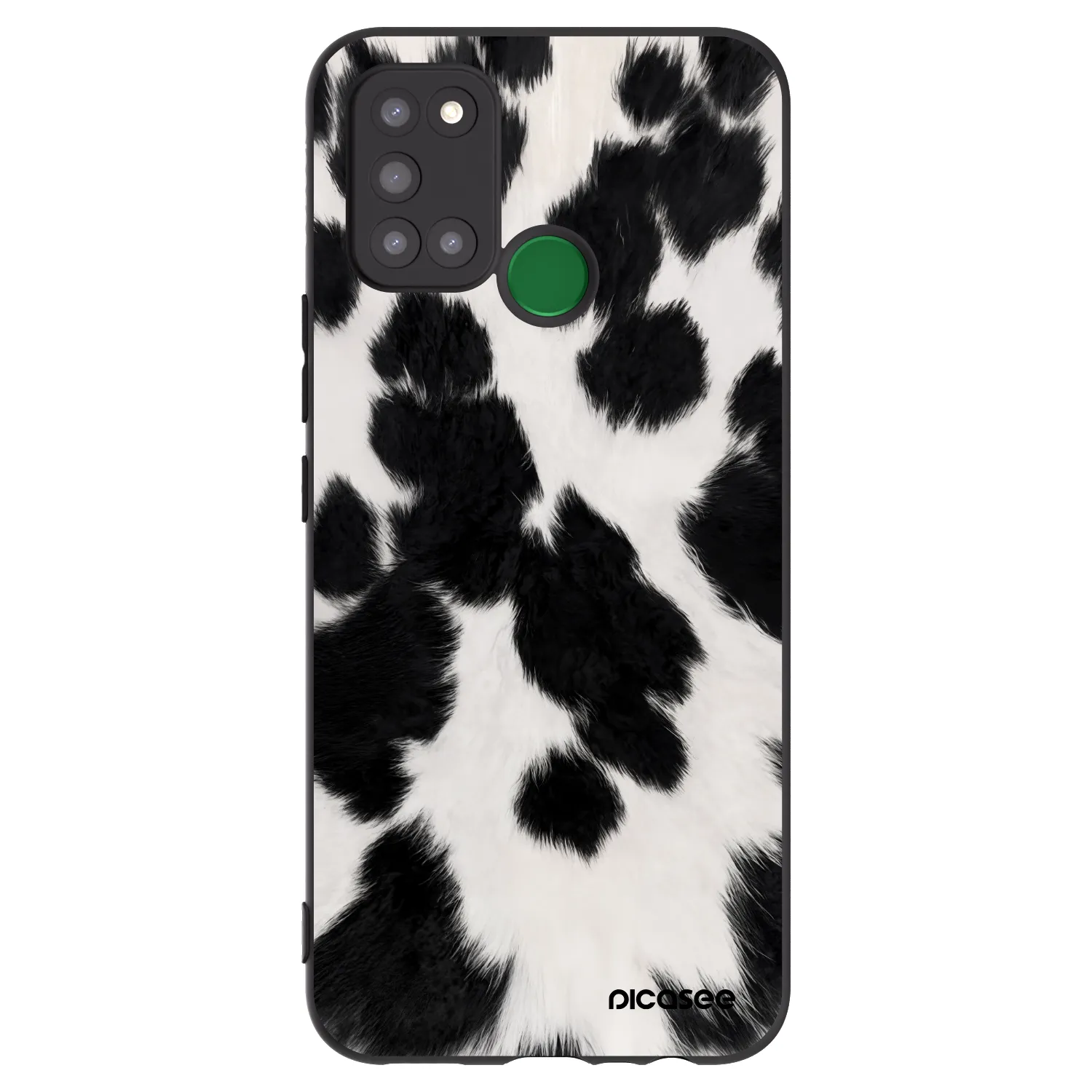 Picasee silikonowe czarne etui na Realme 7i - Black Moo