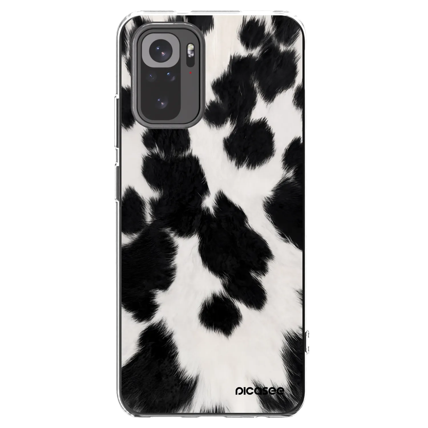 Picasee silikonowe przeźroczyste etui na Xiaomi Redmi Note 10S - Black Moo