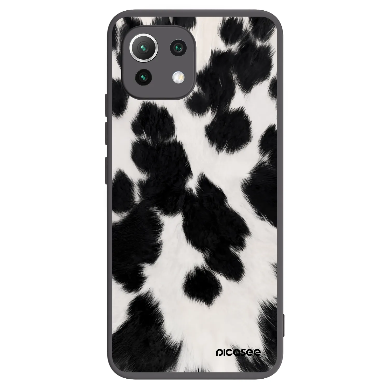 Picasee silikonowe czarne etui na Xiaomi Mi 11 Lite - Black Moo