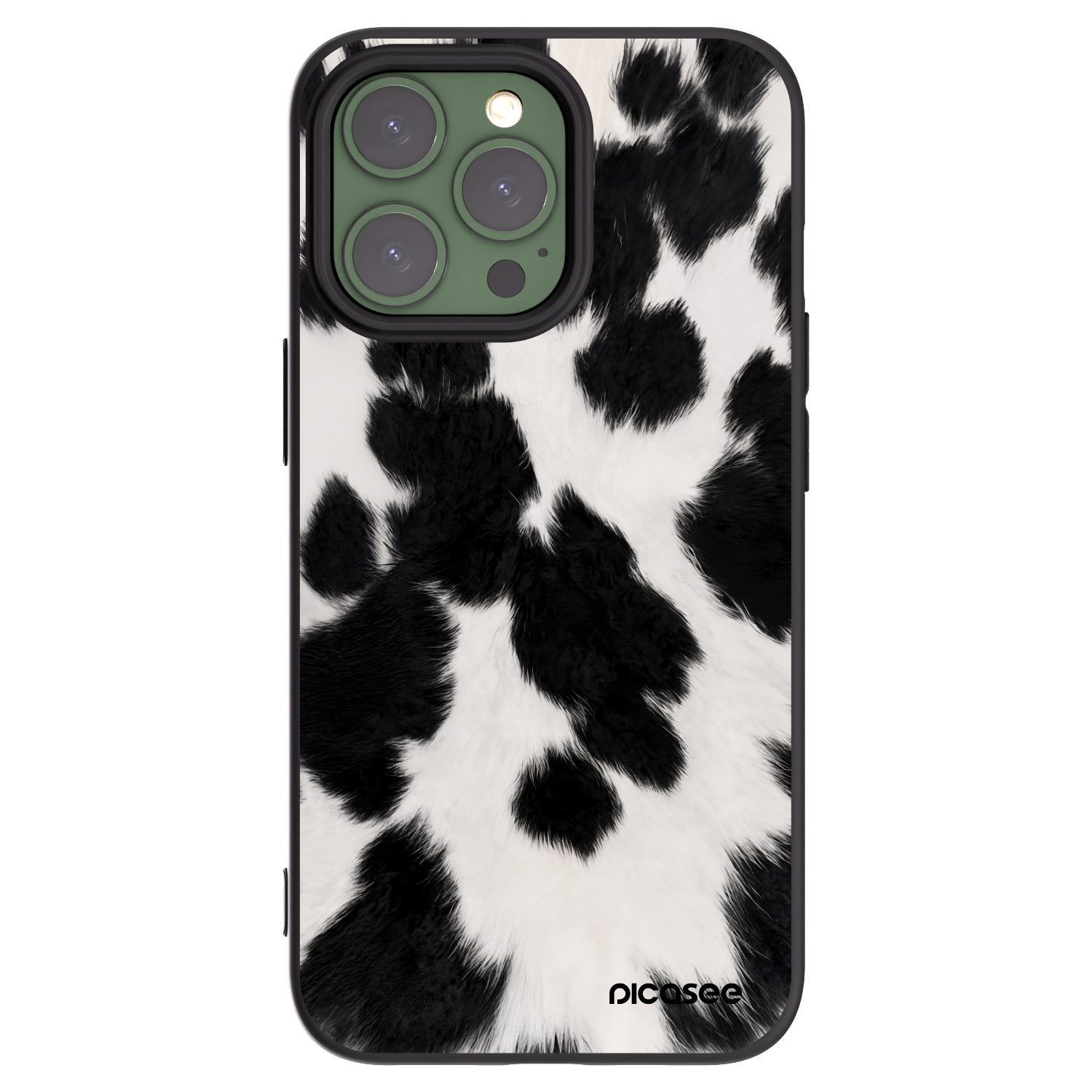 Picasee silikonowe czarne etui na Apple iPhone 13 Pro - Black Moo