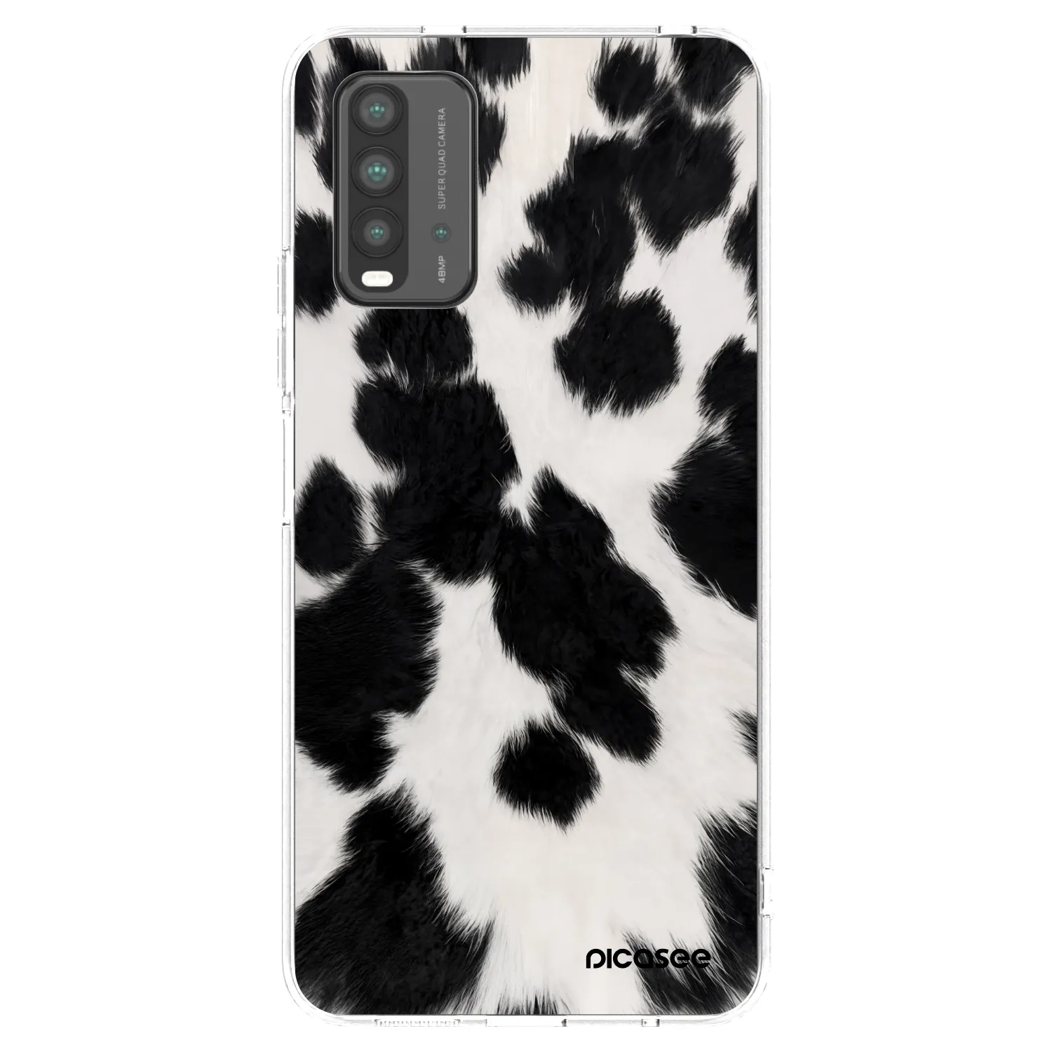 Picasee silikonowe przeźroczyste etui na Xiaomi Redmi 9T - Black Moo