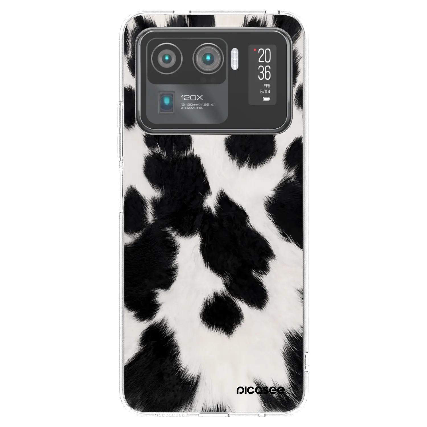 Picasee silikonowe przeźroczyste etui na Xiaomi Mi 11 Ultra - Black Moo