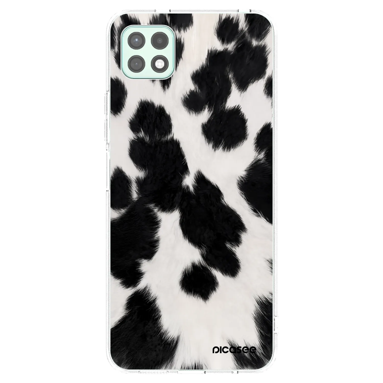 Picasee silikonowe przeźroczyste etui na Samsung Galaxy A22 A226B 5G - Black Moo