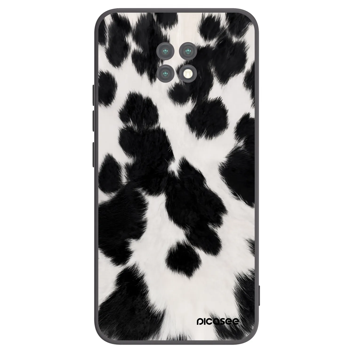 Picasee silikonowe czarne etui na Xiaomi Redmi Note 9T - Black Moo