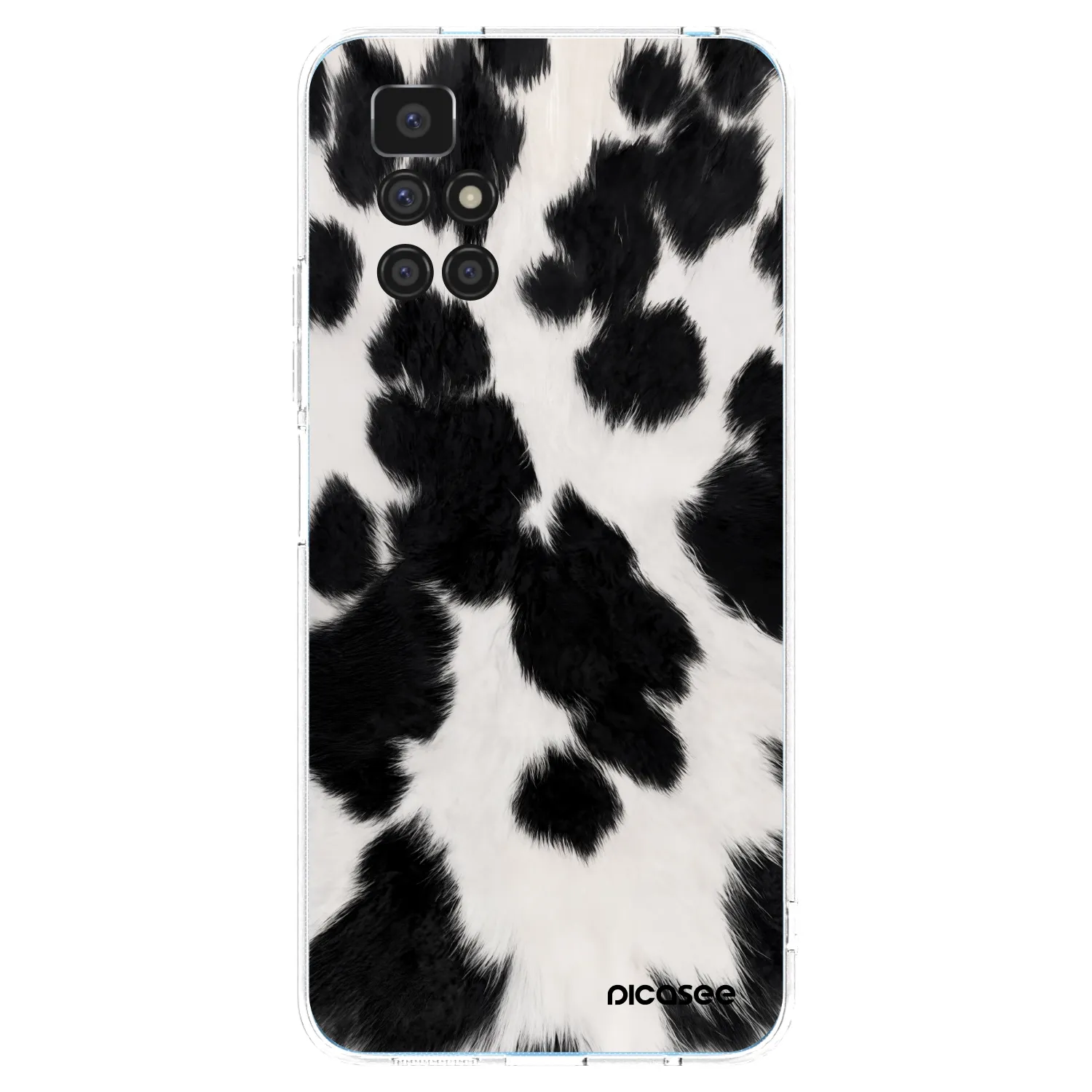 Picasee silikonowe przeźroczyste etui na Xiaomi Redmi 10 - Black Moo
