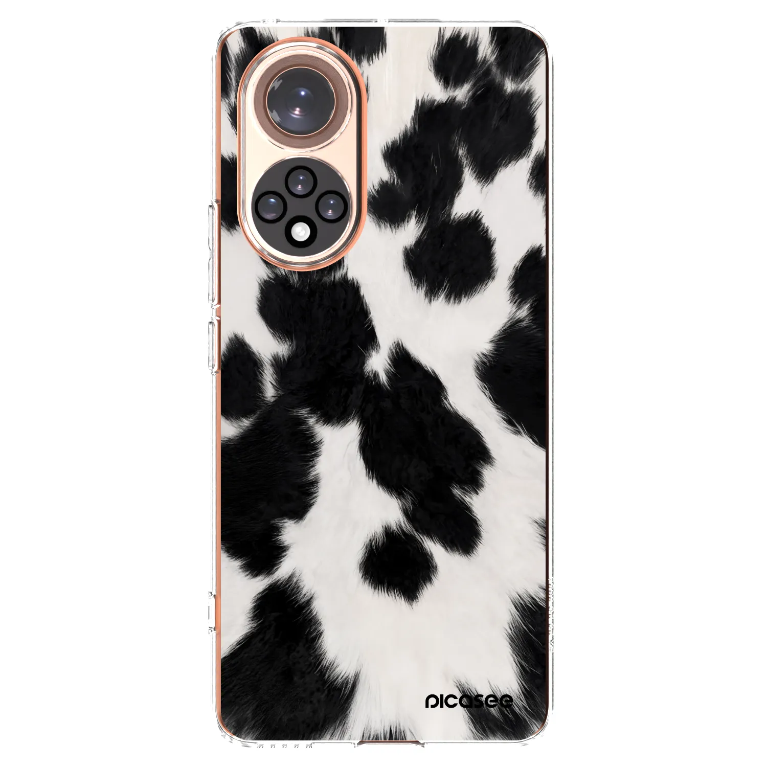 Picasee silikonowe przeźroczyste etui na Honor 50 5G - Black Moo