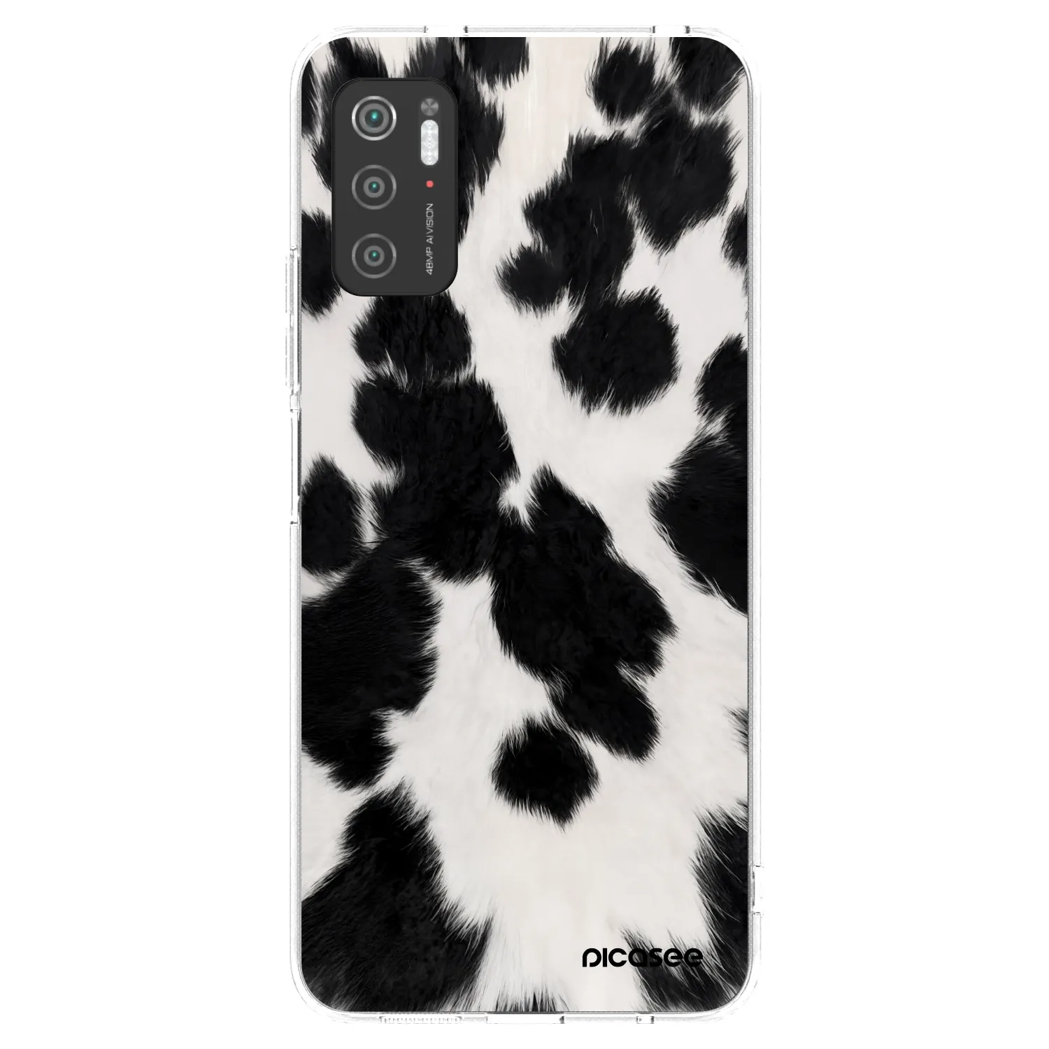 Picasee silikonowe przeźroczyste etui na Xiaomi Poco M3 Pro 5G - Black Moo