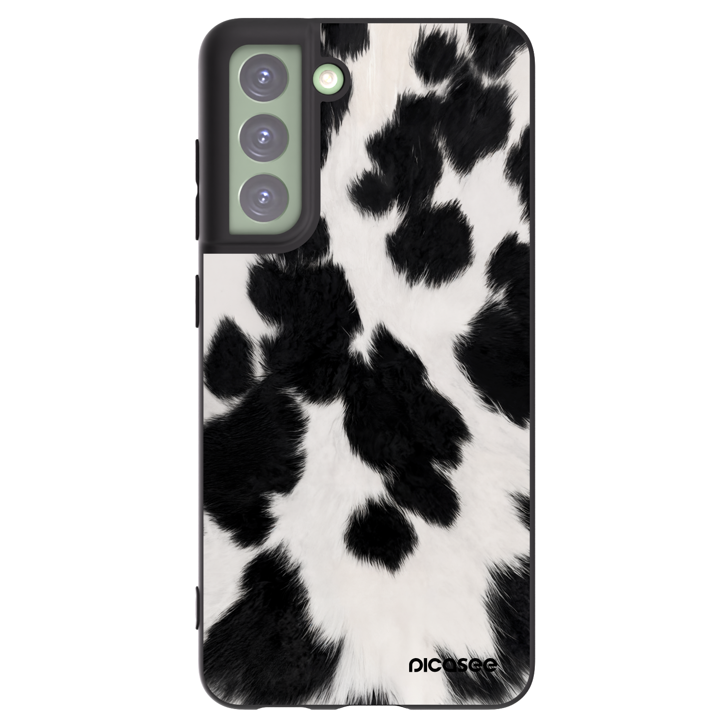 Picasee silikonowe czarne etui na Samsung Galaxy S21 FE 5G - Black Moo