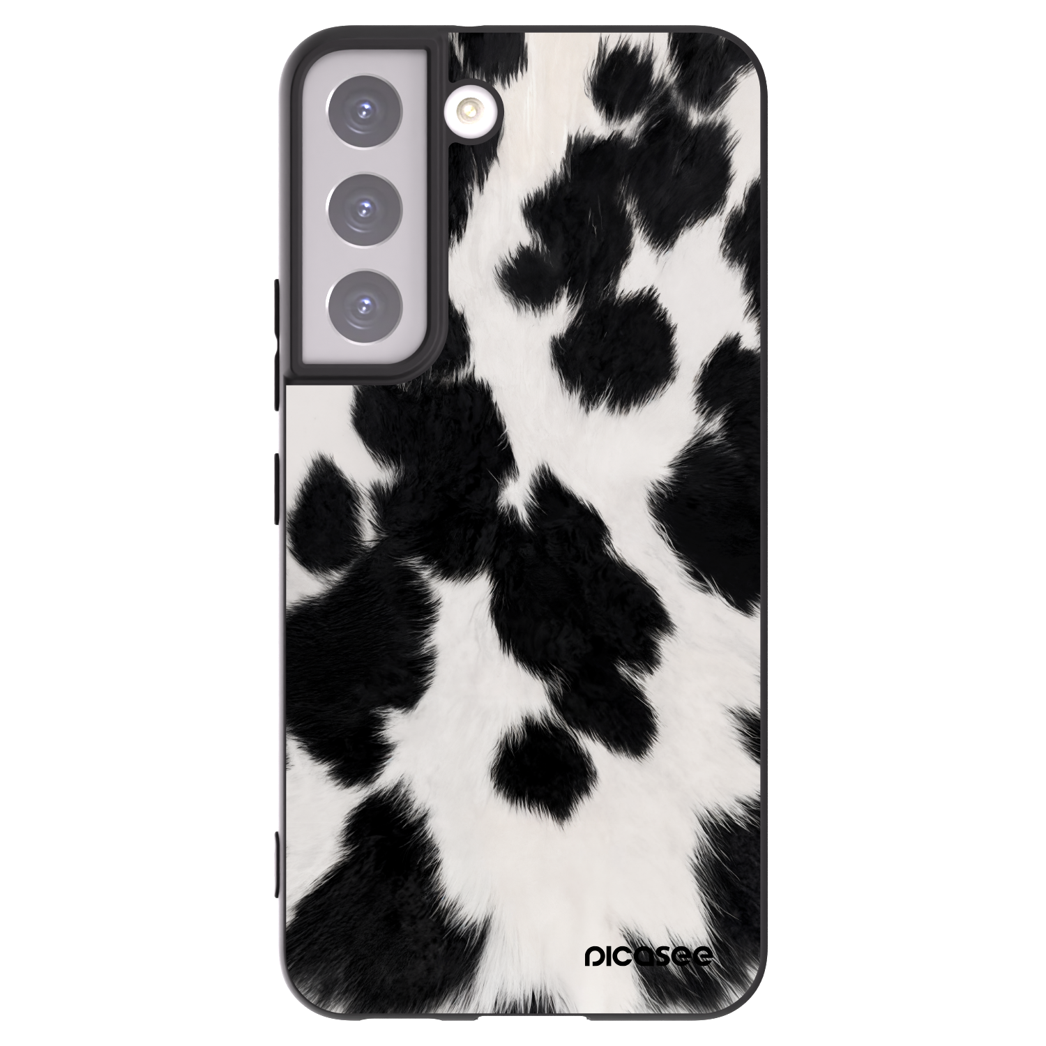 Picasee silikonowe czarne etui na Samsung Galaxy S22 5G - Black Moo