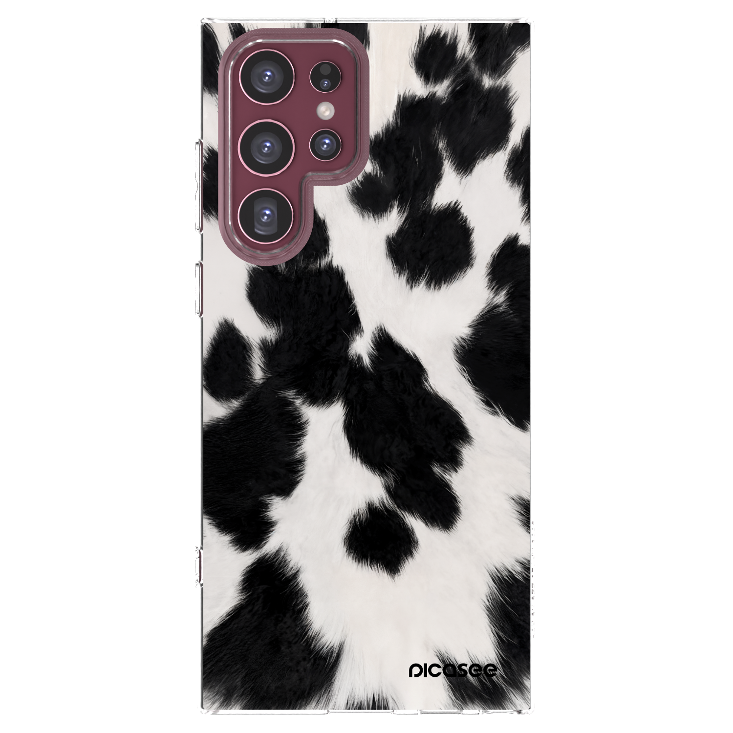 Picasee silikonowe przeźroczyste etui na Samsung Galaxy S22 Ultra 5G - Black Moo