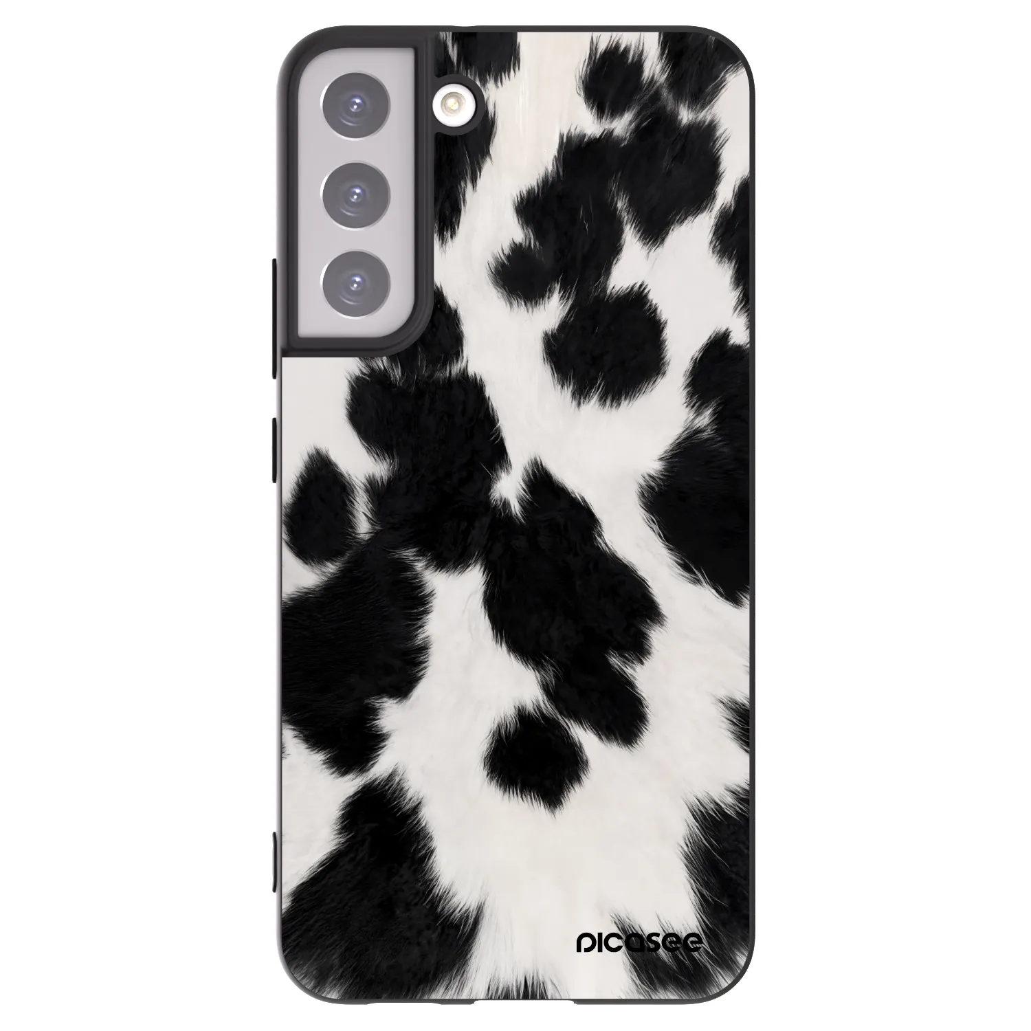 Picasee silikonowe czarne etui na Samsung Galaxy S22+ 5G - Black Moo