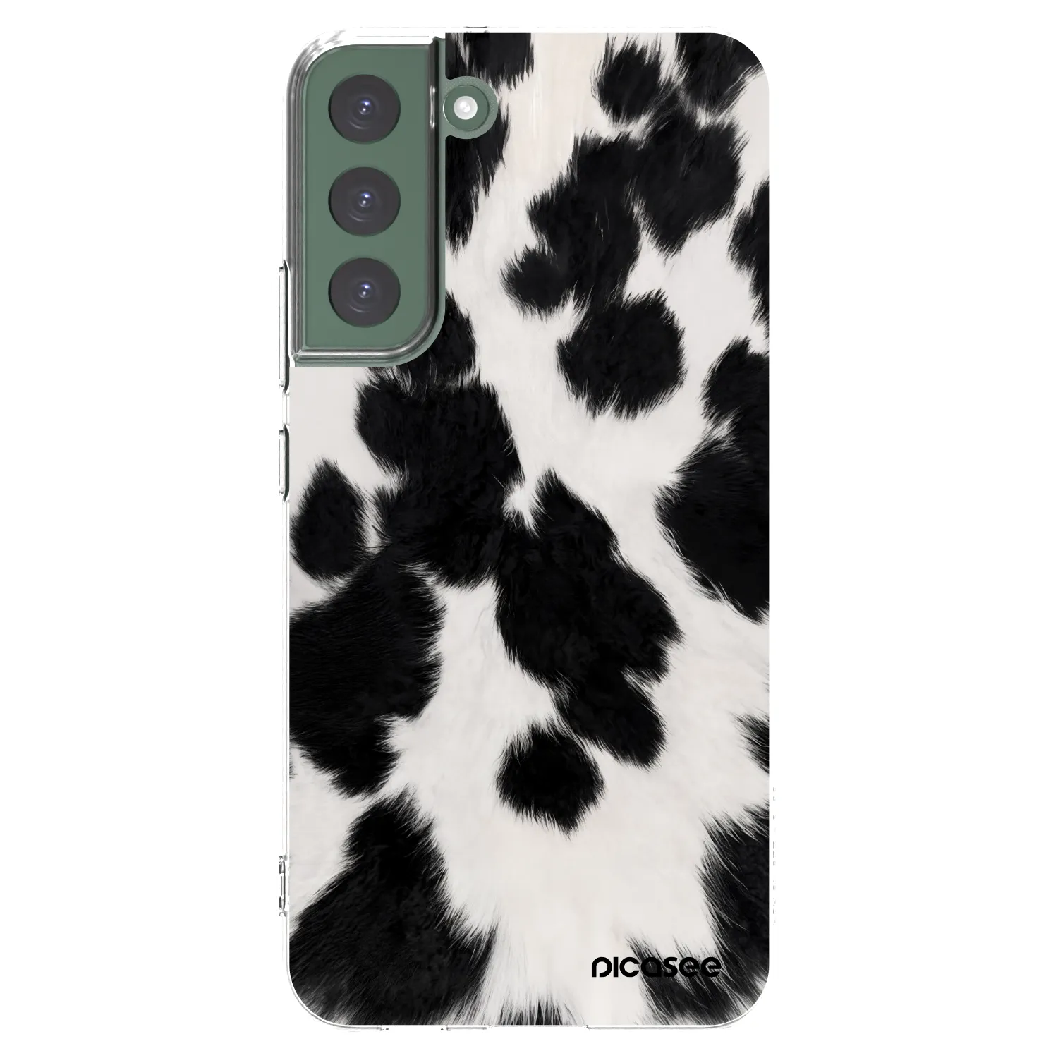 Picasee silikonowe przeźroczyste etui na Samsung Galaxy S22+ 5G - Black Moo
