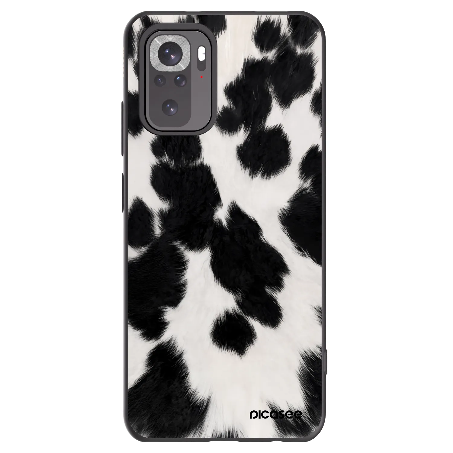 Picasee silikonowe czarne etui na Xiaomi Redmi Note 11S 4G - Black Moo