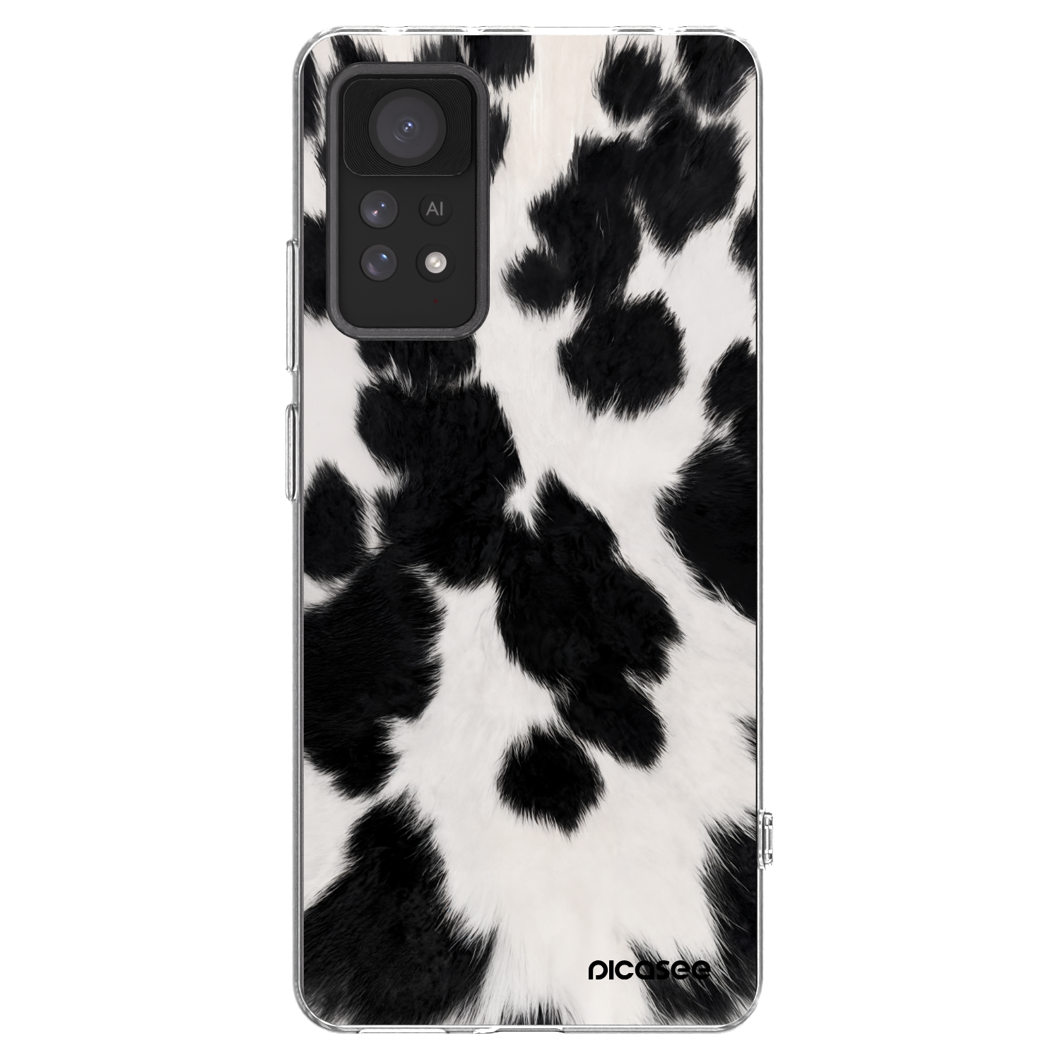 Picasee silikonowe przeźroczyste etui na Xiaomi Redmi Note 11 Pro - Black Moo