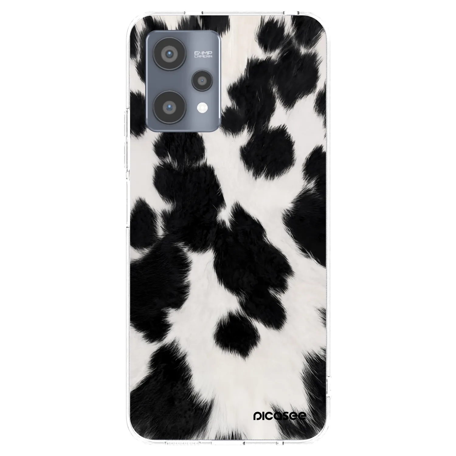 Picasee silikonowe przeźroczyste etui na Realme 9 Pro 5G - Black Moo