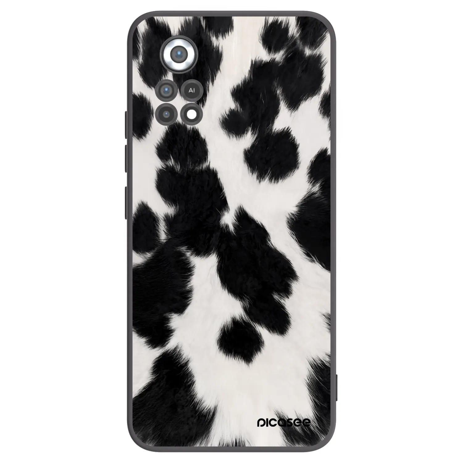 Picasee silikonowe czarne etui na Xiaomi Poco X4 Pro 5G - Black Moo